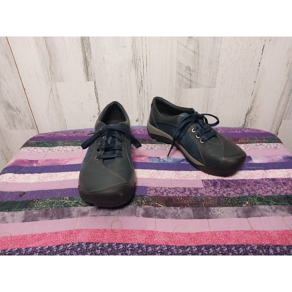 Keen Presidio Women's Size 9 Walking Shoes Blue Leather